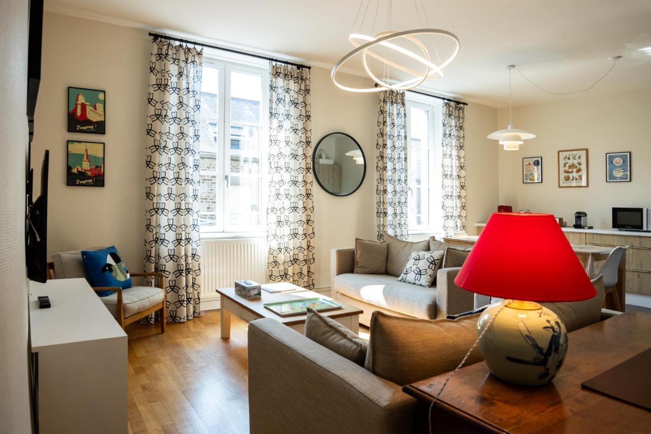Bel Appartement, Bien Equipe Et Confortable Dans Le Centre Historique Fougeres Exterior foto